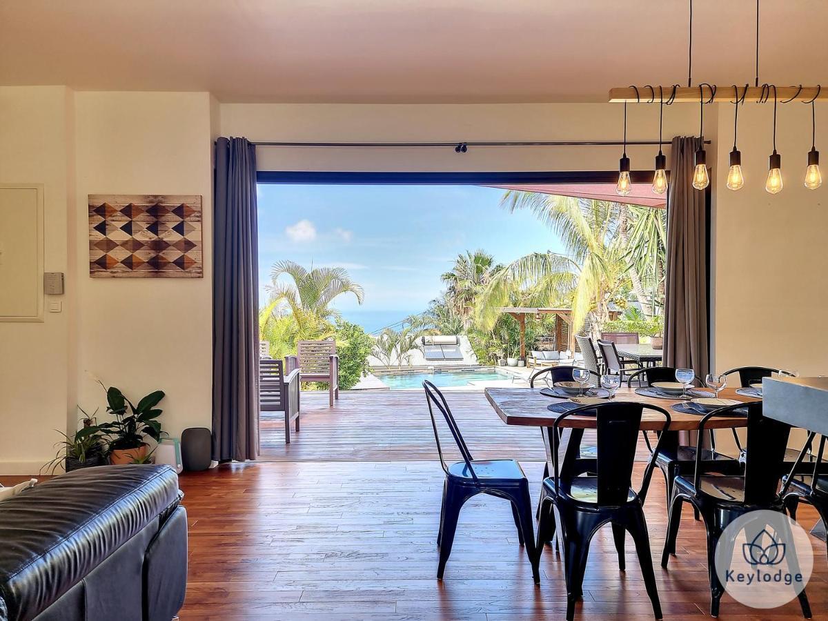 Villa O Baobhai Classee 4 Etoiles - Pisicine Privee Et Vue Mer - Saint-Pierre Kültér fotó