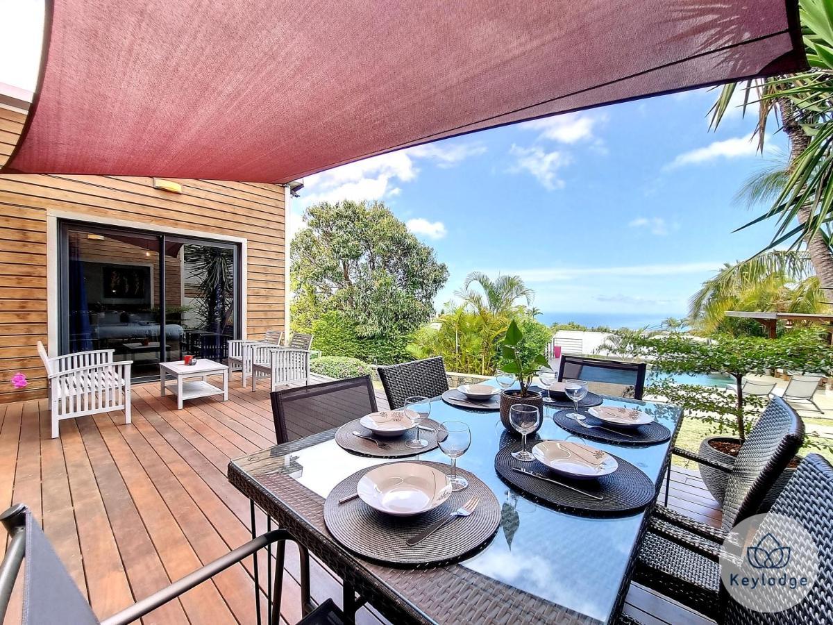 Villa O Baobhai Classee 4 Etoiles - Pisicine Privee Et Vue Mer - Saint-Pierre Kültér fotó