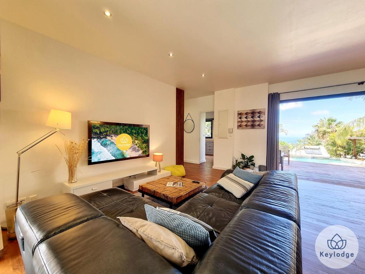 Villa O Baobhai Classee 4 Etoiles - Pisicine Privee Et Vue Mer - Saint-Pierre Kültér fotó